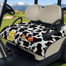 Golf Cart Seat Cover Foldable Stain-Resistant 2-Person Fit