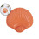 Shell-Shaped Plastic Dinner Plate Reusable 1 Piece 1