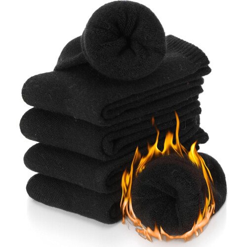 Merino Wool Socks Thermal Warm Winter Thick Hiking Crew