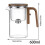 Heat Resistant Glass Teapot with Strainer 600ml 800ml 8