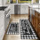 Black and White Buffalo Plaid Kitchen Rug Set 2 Pieces 1