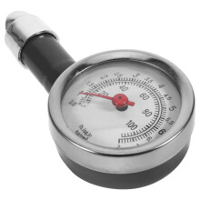 Black Dial Tire Pressure Gauge 0-60 PSI