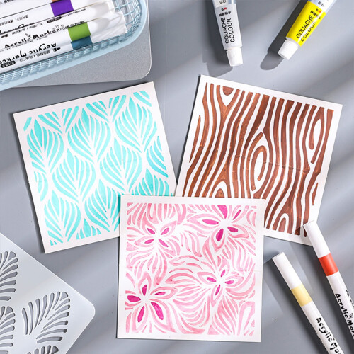 Flowers Templates Craft Stencils 6 Pcs 1
