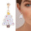 Holiday Dangle Earrings Santa Reindeer Snowflake 2