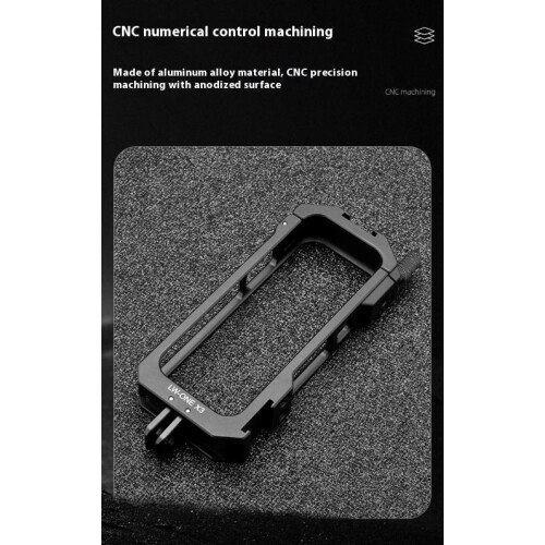 Aluminum Camera Cage for Insta360 X3 X4 with 1/4" Mount 2