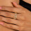 Gold Plated Stackable Rings for Women with Cubic Zirconia 4