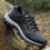 Men's White Knit Sneakers Rainproof Thick Sole Size 43 8