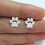 Women's Palm Paw Ear Studs Silver Jewelry 5