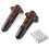BFY Black Front Fork Boot Cover with LED Lights for Harley 5