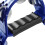 Half Moon Tambourine with Double Row Jingles Blue 3