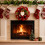 Christmas Wreath with Flexible Frame Santa Snowman Decor 6