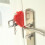 Security Door Lock Bolt Smart Toddler Travel Red 6