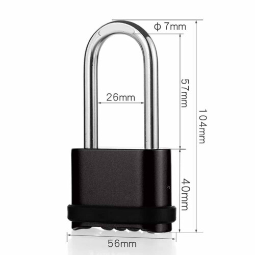 Heavy-Duty Waterproof Combination Lock Anti-Cut Anti-Pry 2