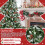 Artificial Christmas Tree PE/PVC 5 ft 1113 tips with red 4