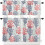 Red Navy Blue Coastal Kitchen Curtains with Valances 36 2
