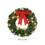 Pre-lit Christmas Wreath 16 Inch Artificial Green with 20 3