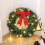 Pre-lit Christmas Wreath 16 Inch Artificial Green with 20 5