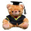 Plush Bear Graduation Gift with Removable Hat 1