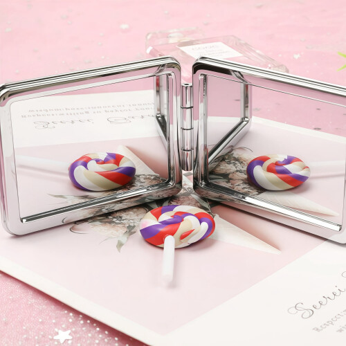 Women's Double-Sided Folding Makeup Mirror Portable 2