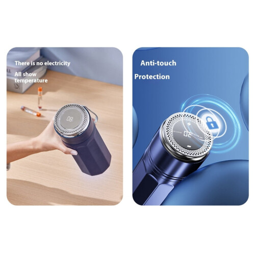 USB-Cooled Case with Temp Display 800ml Shockproof 2