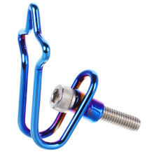 Helmet Hanger Wall Mount Blue Aluminum Alloy 1 Set