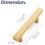 Brass Cabinet Handles Champagne Gold 30-Pack 3