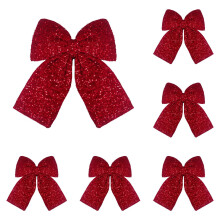 Nœuds de sapin de Noël en velours, lot de 6, 5 x 6 pouces, 8 x 10 pouces, 11 x 13 pouces