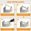 5 Inch Aluminum Gutter Hangers with Screws 25 Pack 4
