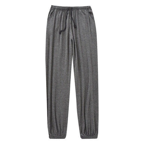 Men's Lightweight Pajama Pants Stretchy Solid Loose Fit