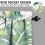 Green Tropical Leaf Kitchen Curtain Valance Set 36 inch 5