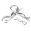 Hitch Pins Clip Retaining Pins 100 pcs 8
