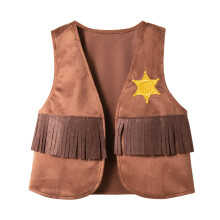Western Cowboy Vest for Boys Fringe Jacket Halloween Party