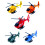 Mini Pullback Helicopter Toys Plastic Inertia Aircraft 6 Pcs 5