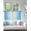 Light Blue White Gradient Sheer Curtains 52x54 Rod Pocket 4