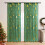 Sheer Christmas Curtains Snowflake Silver Foil Print Rod 4