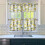 Yellow Lemon Kitchen Curtains and Valance Set 3-Piece Rod 3
