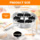 Stainless Steel Egg Poacher Pan with 6 Cups 2