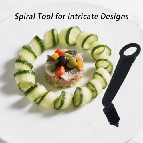 2-in-1 Spiral and V-Shaped Vegetable Cutter Set 2