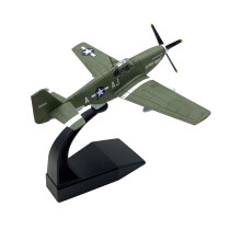 P-51B Mustang Alloy Aircraft Model 1:72 Scale Green WW2