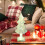 Glass Christmas Tree Green Glowing Tabletop Decoration 6