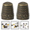 Sewing Thimble Retro Copper 10 Pieces 1