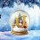 Yellow Crystal Acrylic Christmas Tree Alphabet Ornaments 1