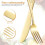 Steak Cutlery Set Silverware Gold 2-Piece 5