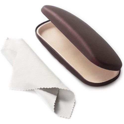 Hard Shell Eyeglasses Case with Soft Lining Unisex 1 Pack