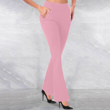 Women's Bootcut High-Waist Yoga Pants with Pockets