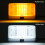 LED RV Porch Light 12V with Switch Clear Amber Lens 4