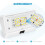 LED RV Porch Light 12V with Switch Clear Amber Lens 6