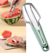 TETOU Watermelon Cutter Slicer 3-in-1 Stainless Steel Green