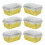 Raindrops Aluminum Foil Food Containers with Lids 6 Pack 4