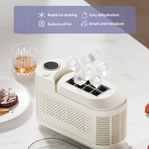 Countertop Ice Maker with Self-Cleaning Function, 8 Cubes 1